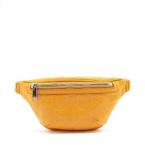 Gucci GG Embossed Leather Body Bag Yellow